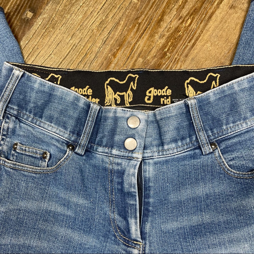 Goode Rider Full Seat Riding Jeans Size 28R - Picture 2 of 12